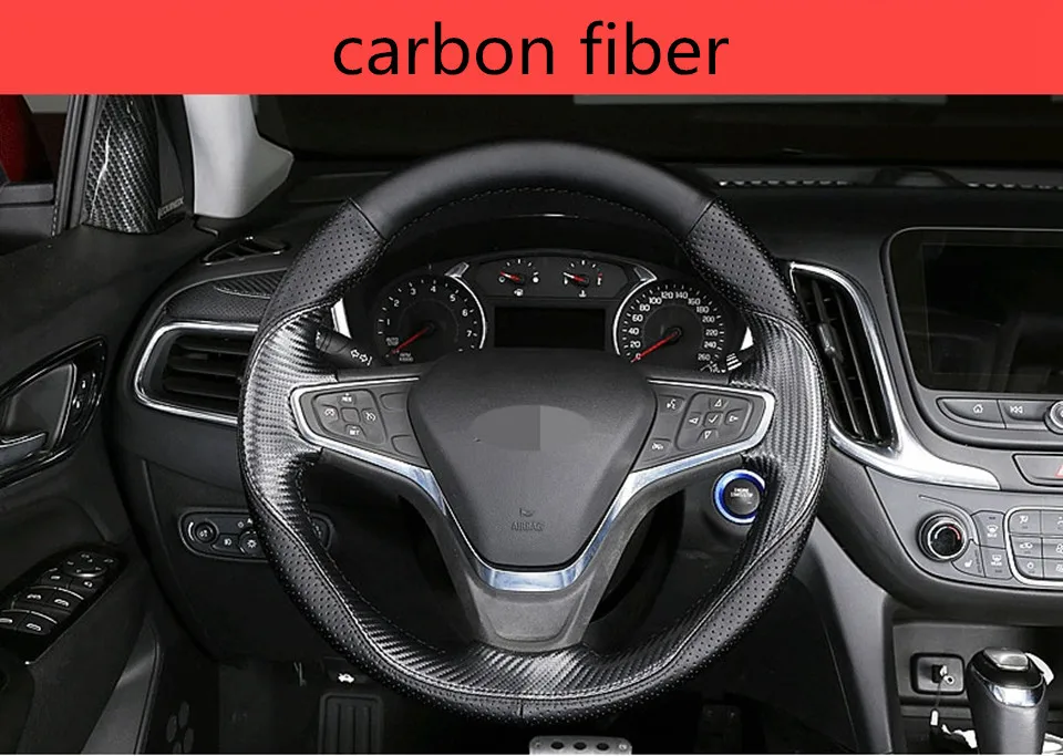 DIY крышка рулевого колеса автомобиля из натуральной кожи для Chevrolet Explorer Malibu XL Buick Velite 5 автомобильные аксессуары