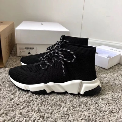 Эластичные носки обувь для женщин новинка 2019 бега на толстой подошве