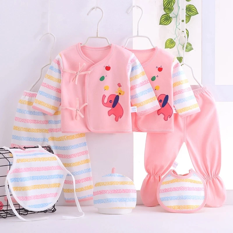 

7 Pieces/Set New Born Baby Clothing Set For Newborns Baby Infant Boy Clothes Cotton for Kids Girl Clothes Suit 0-3 Months