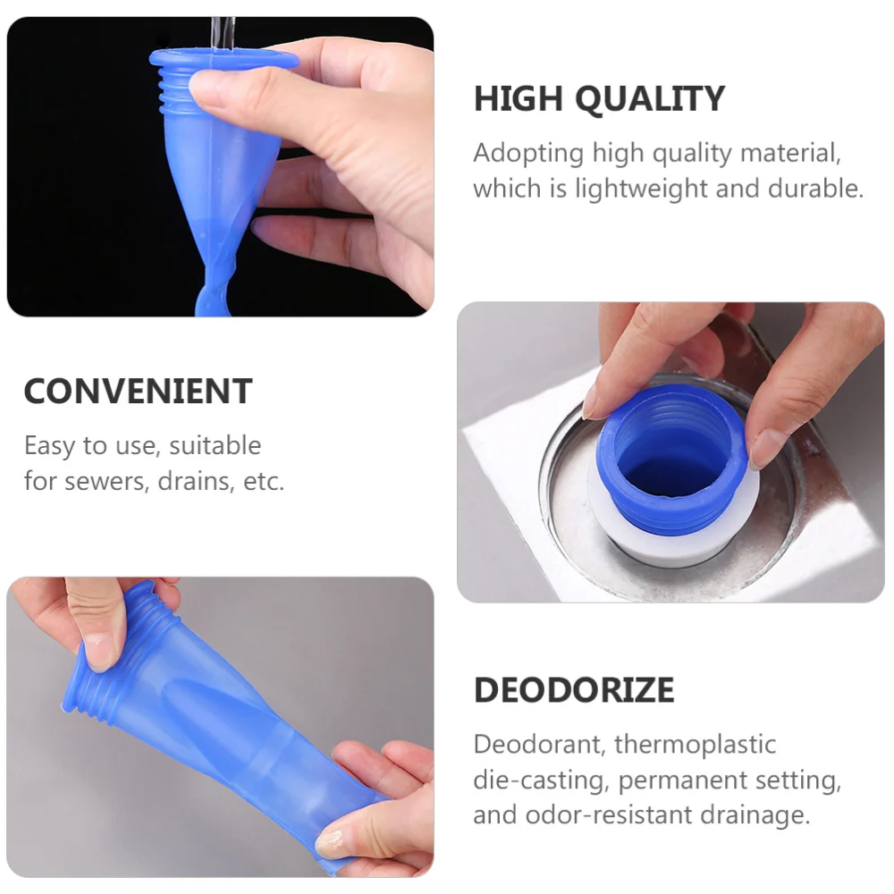 

10pcs Silicone Deodorant Floor Drain Core Backflow Preventer Sewer Drain Core