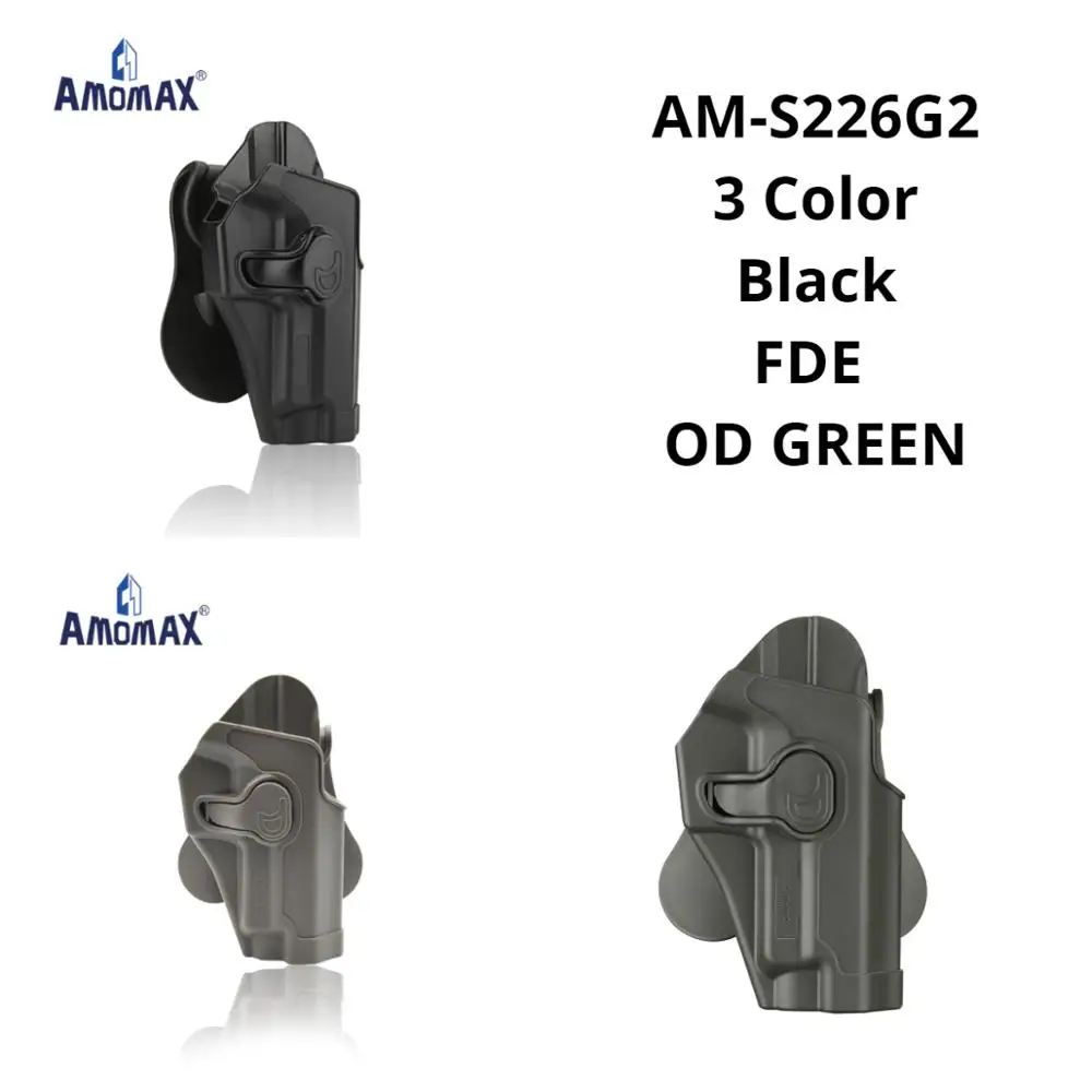 Funda de paleta AMOMAX Nivel II, para Sig sauer P220 Series | Tokyo Marui,WE, KJW, P226 Series | Diestros
