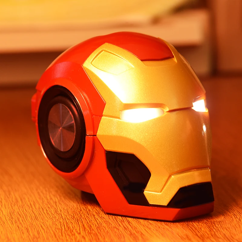 Wireless Bluetooth Iron Man Speaker Soundbar Bass Cartoon Gift Portable With TF FM For Iphone Computer Xiaomi Toys Loudspeaker |