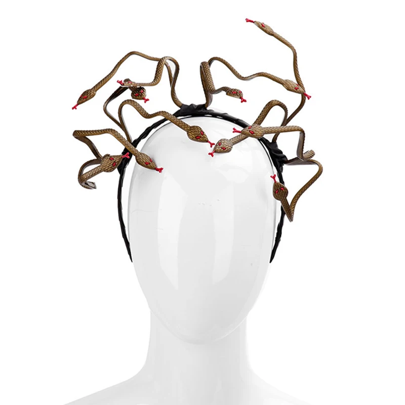 Оплетка для волос "Змеиная имитация" для Хэллоуина, маскарада, косплея для мужчин, женщин и детей FS99 on.