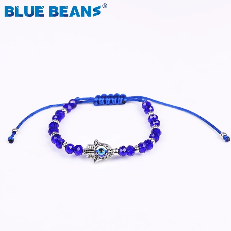 Браслеты женские с кристаллами богемные украшения ручной работы плетеной