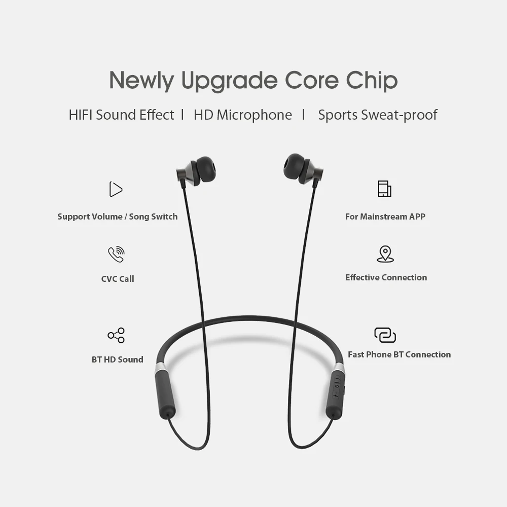 Наушники lenovo HE05 BT наушники BT5.0 Спортивная гарнитура с защитой от пота беспроводные наушники для бега с шумоподавлением магнитные наушники