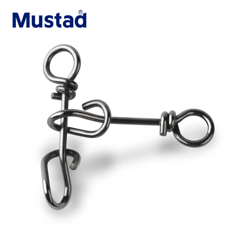 Рыбалка Mustad Fastach Clip рыболовные Вертлюги Из Нержавеющей Стали с защелкой вертлюг