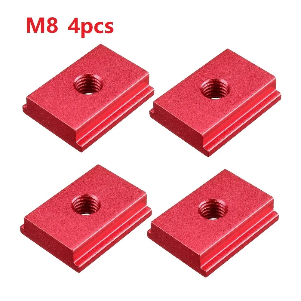 

1/4pcs M6/M8 T-track Slider Aluminum Alloy T Slot Nut For Woodworking Tool Slider Sliding Nut Jigs Screw Slot Fastener
