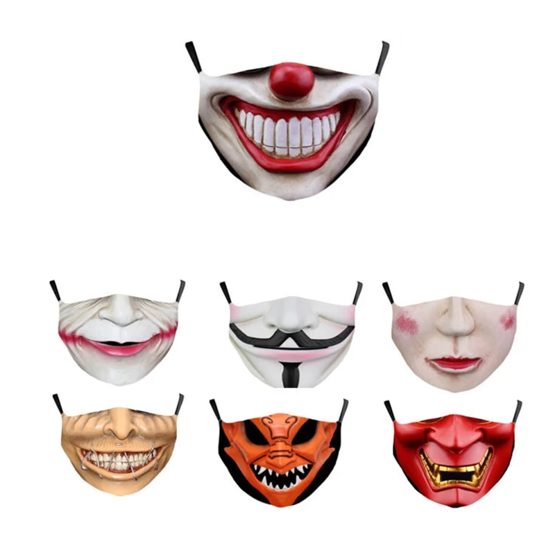 

Маска для лица с фильтрами PM2.5, Пылезащитная, с 3D принтом