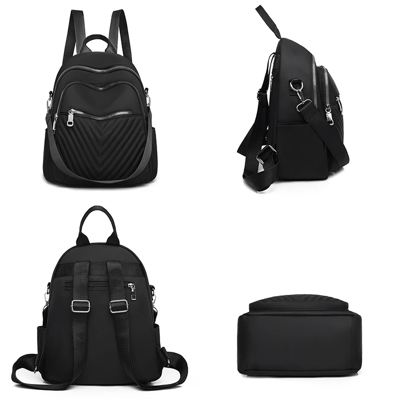 

OLSITTI Women Canvas Backpack College Student School Backpack Bags for Women 2020 Large Capacity Casual Travel Rucksack Mochila