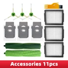 Для iRobot Roomba i3 i7 i7 + E5 E6 Запчасти для робота-пылесоса Hepa фильтр резиновая вращающаяся щетка переднее колесо пылесборник