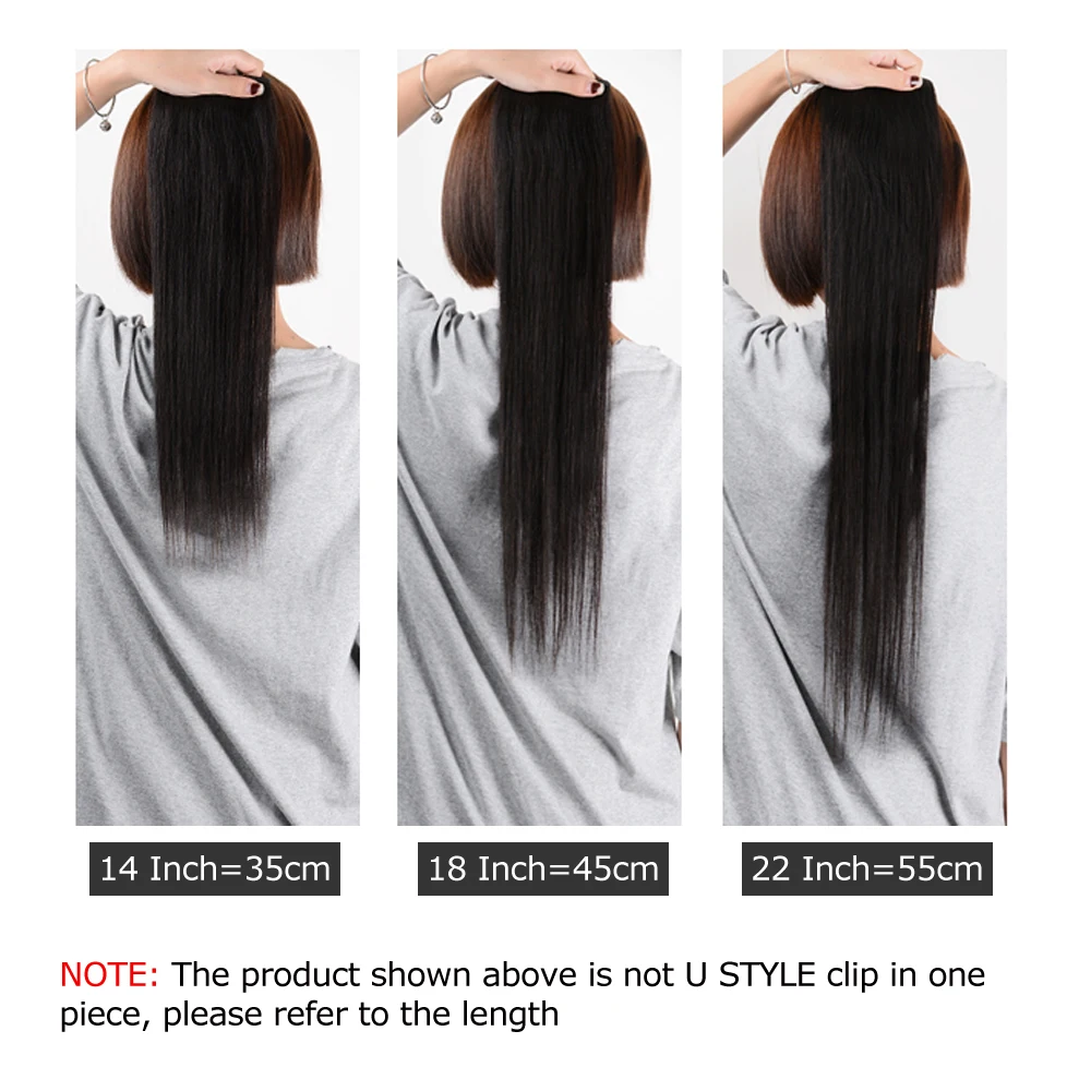 Isheeny 14 &quot1 шт. бразильские заколки для волос 5 зажимов Remy прямые человеческие