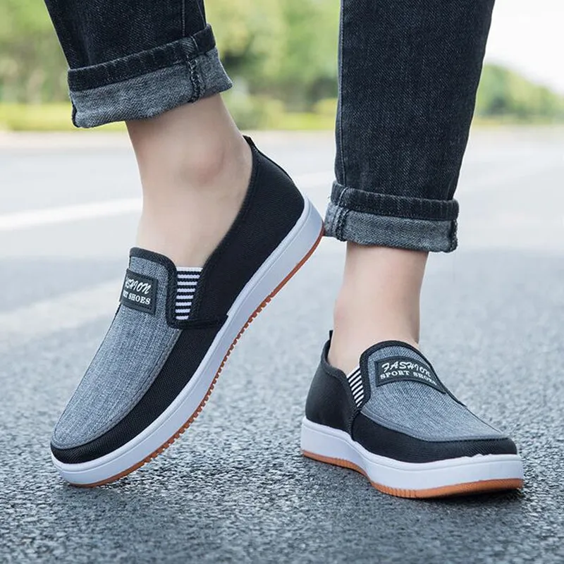 

Summer Casual Shoes Men Sneakers Breathable Canvas Shoes for Men Fashion Cheap Espadrilles Men Flats Shoes Casual Trainers