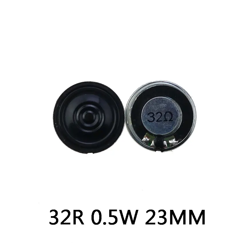 cltgxdd 1PCS Slim Speaker 32 Ohm 0.5W 32R 8R2W 8R0.5W Diameter 23MM 30MM 45MM 57MM Horn