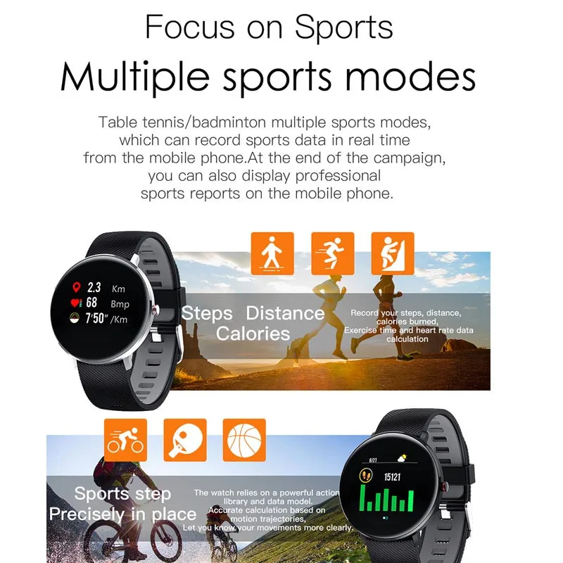 L10 Смарт часы Для мужчин ЭКГ Heart Rate кровяное Давление для отображения данных по
