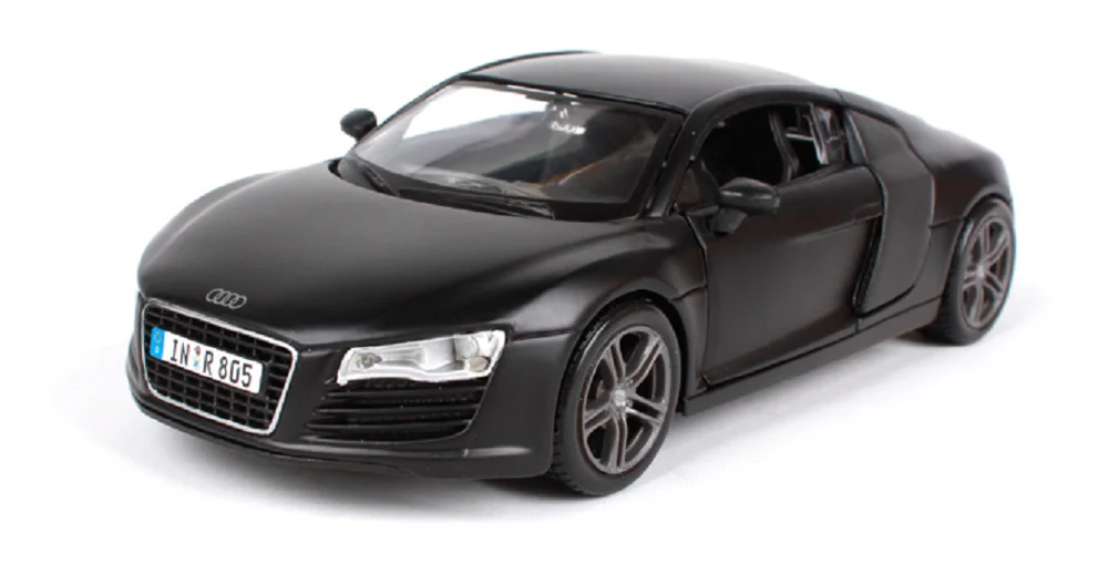 Maisto 1:24 Audi R8 черная литая под давлением модель гоночный автомобиль игрушка в коробке