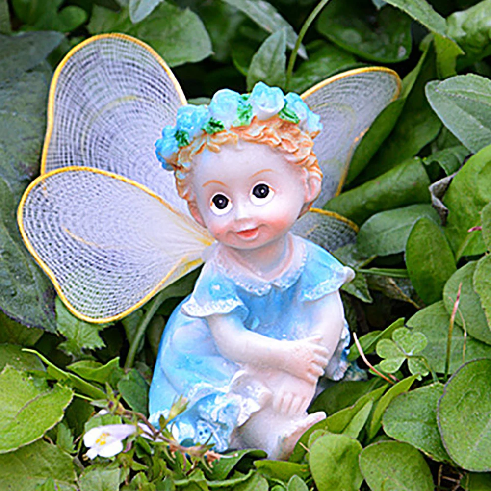 Лидер продаж! Новое поступление 4 шт./компл. Фея Сад DIY цветок ангелы орнамент