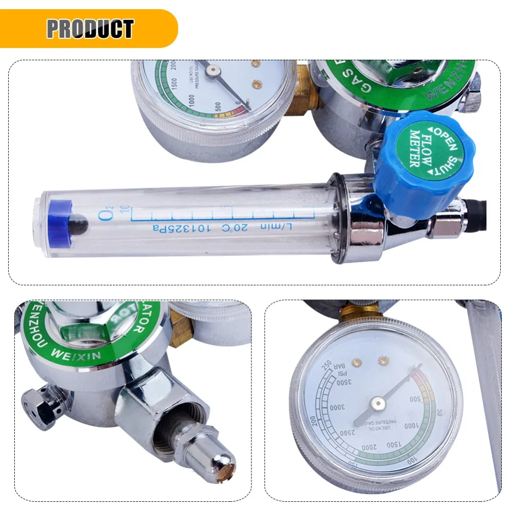 

Updated Version Medical Oxygen Regulator Pressure flowmeter hot sale