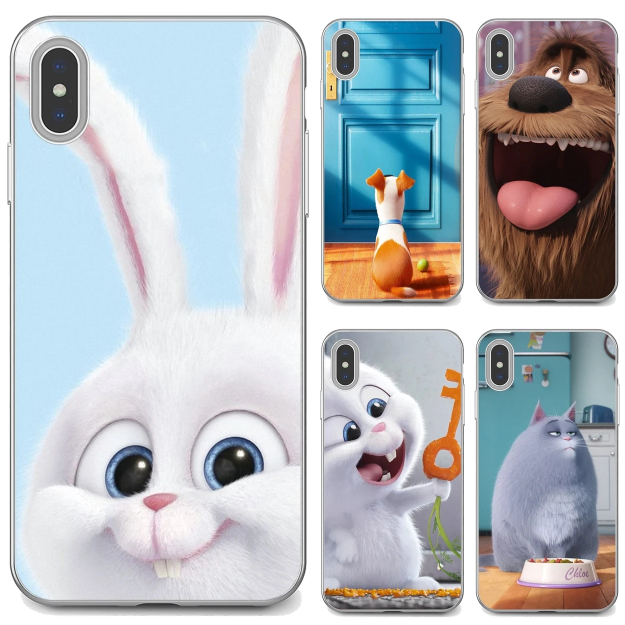 Милый силиконовый чехол The Secret Life of Pets аниме для Apple iPhone 10 11 12 Pro Mini 4S SE 5C 6 6S 7 8 X XR XS Plus