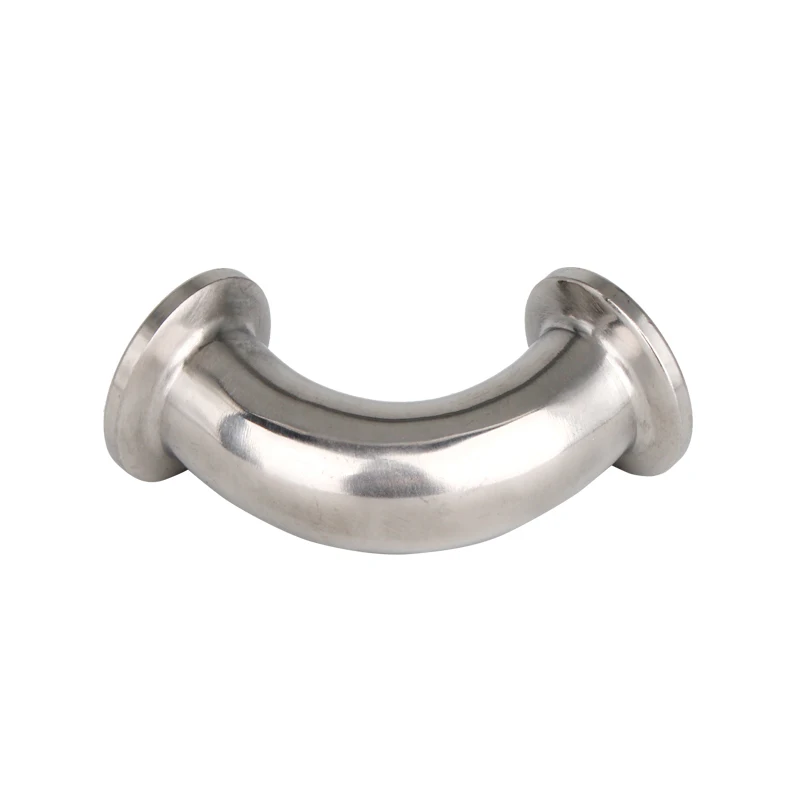 

1-1/4" 1.25" Pipe OD 32mm Stainless Steel SS304 Sanitary 90 Degree Elbow Ferrule OD 50.5mm fit 1.5" Tri Clamp