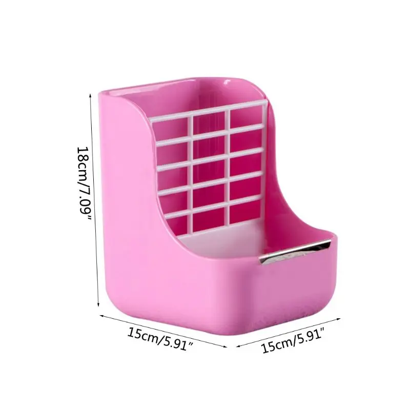 Two-in-one Grass Rack Rabbit Food Pot Fixed Bowl Shelf Chinchillas Feeder Box Small Pet Supplies 090C for bird feeders | Дом и сад