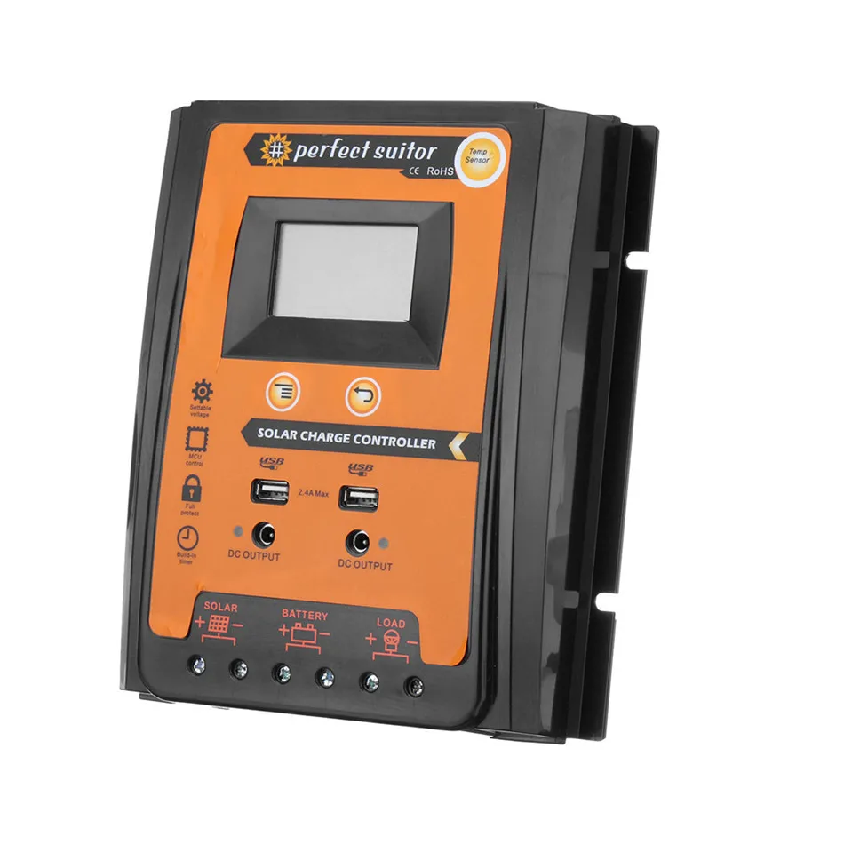 PVSC1124 50A/70A 12V24V панель солнечных батарей с зарядным устройством и регулятор