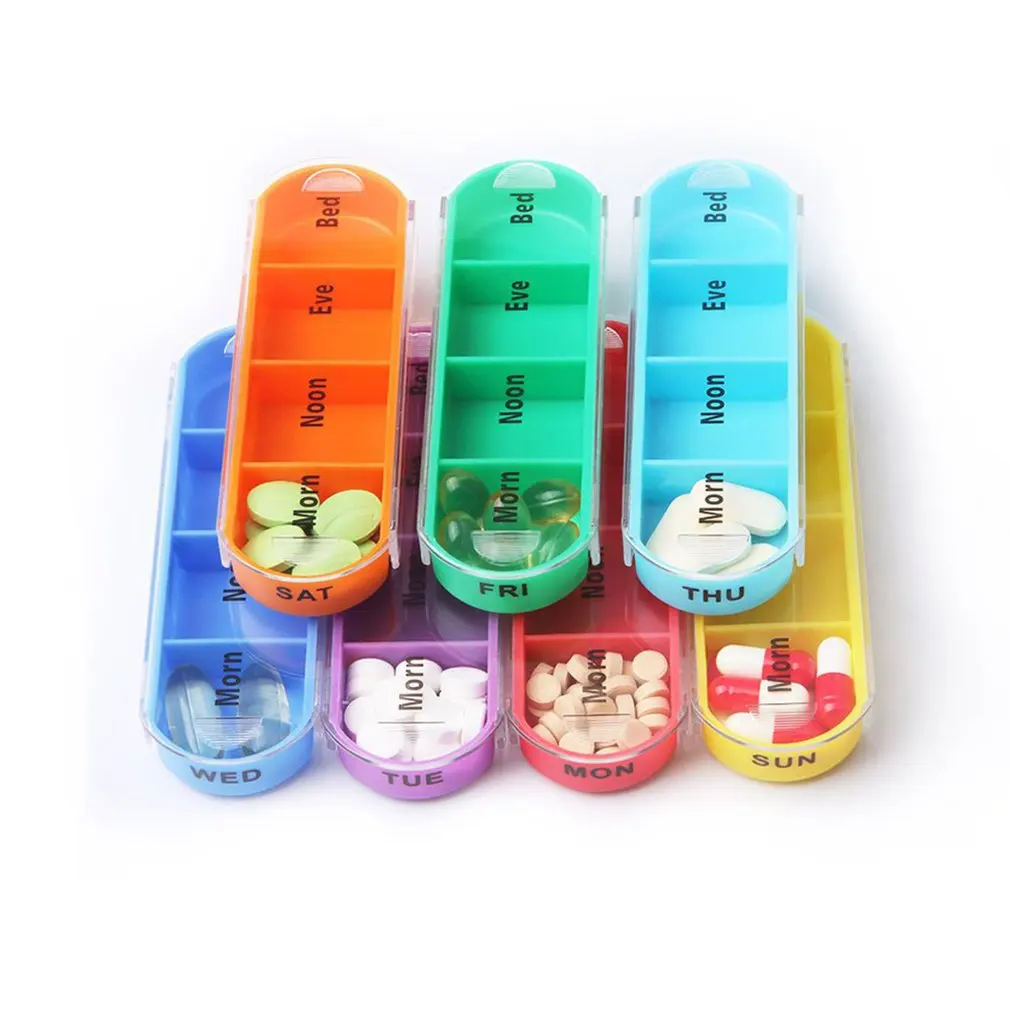 

Weekly 7 Days Tablet Pill Box Holder Medicine Storage Organizer Container Case Wallet Medicine Box Travel Case