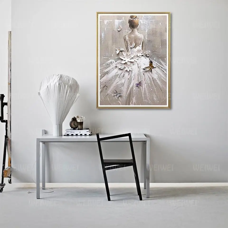 Алмазная 5D мозаика для творчества с балетом полная выкладка портретная картина