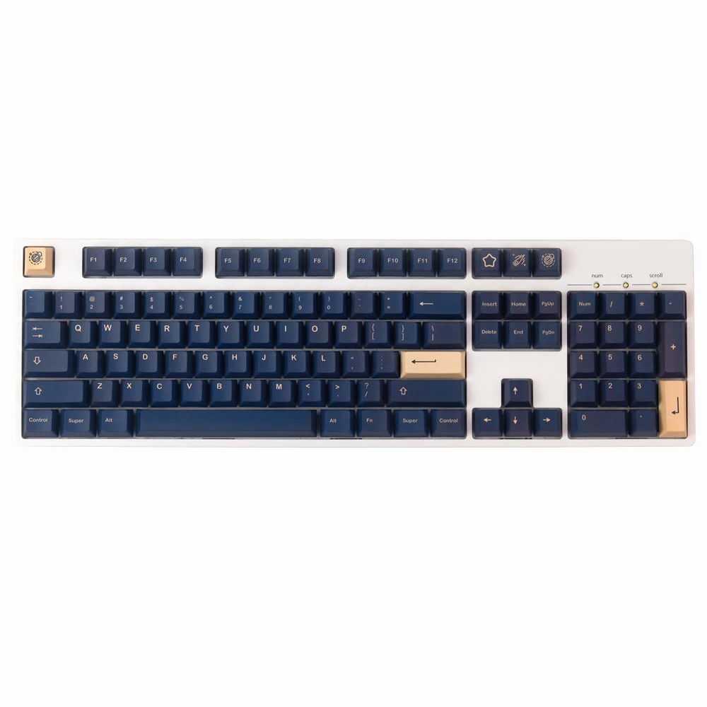 

128 клавиш Stargazing PBT набор ключей Вишневый профиль пятисторонние сублимационные пользовательские колпачки для механических клавиатур 104 87 980 ...