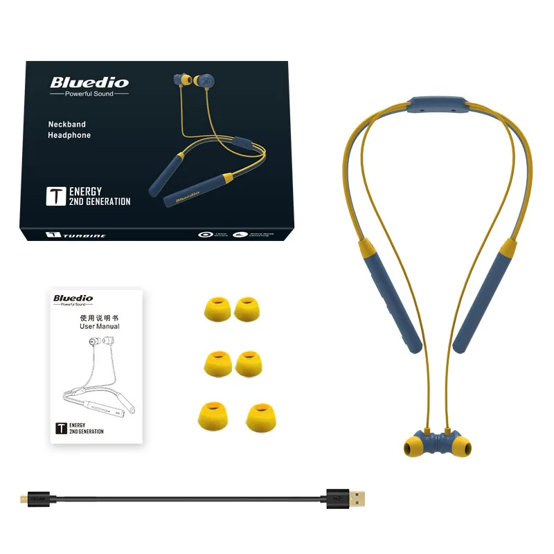 Спортивные bluetooth-наушники Bluedio TN2 беспроводная гарнитура с активным