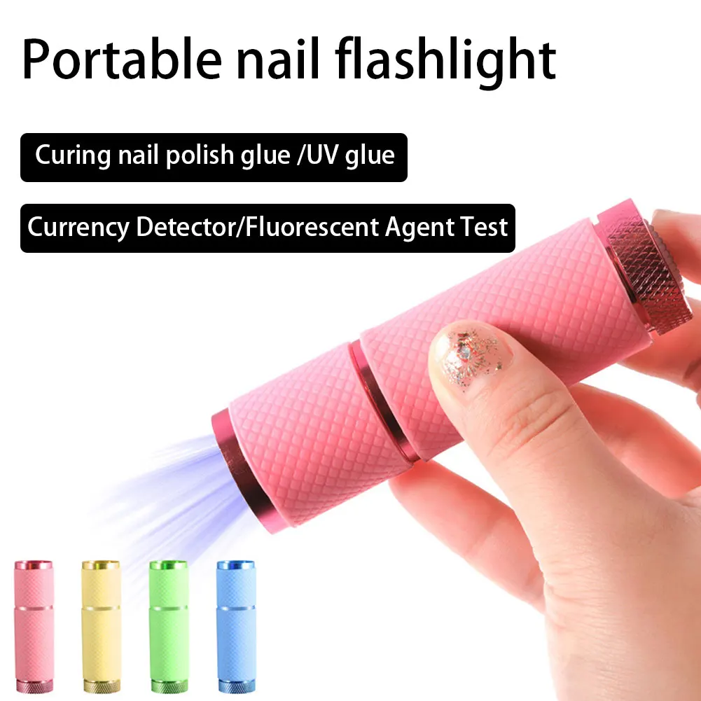 Портативная мини-УФ-лампа для сушки ногтей с 9 СИД фиолетосветильник светом