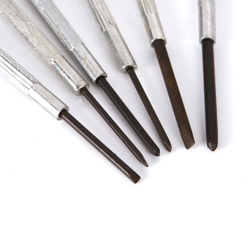 

New 6Pcs Precision Mini Screwdriver Set For Watch Glasses Repair A3 Steel Nickel Plated Multifunction Protable Screwdriver Kit