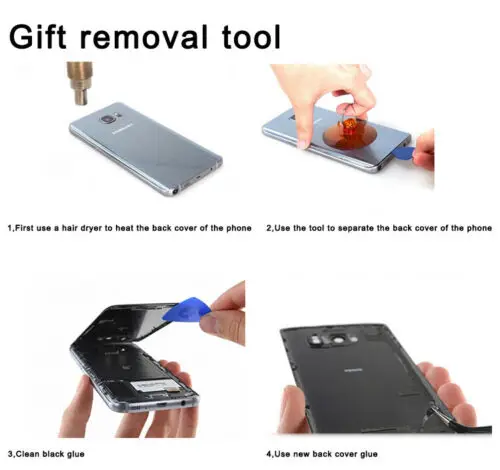 Официальный корпус SamsungGlass задняя крышка батарейного отсека запасная часть для