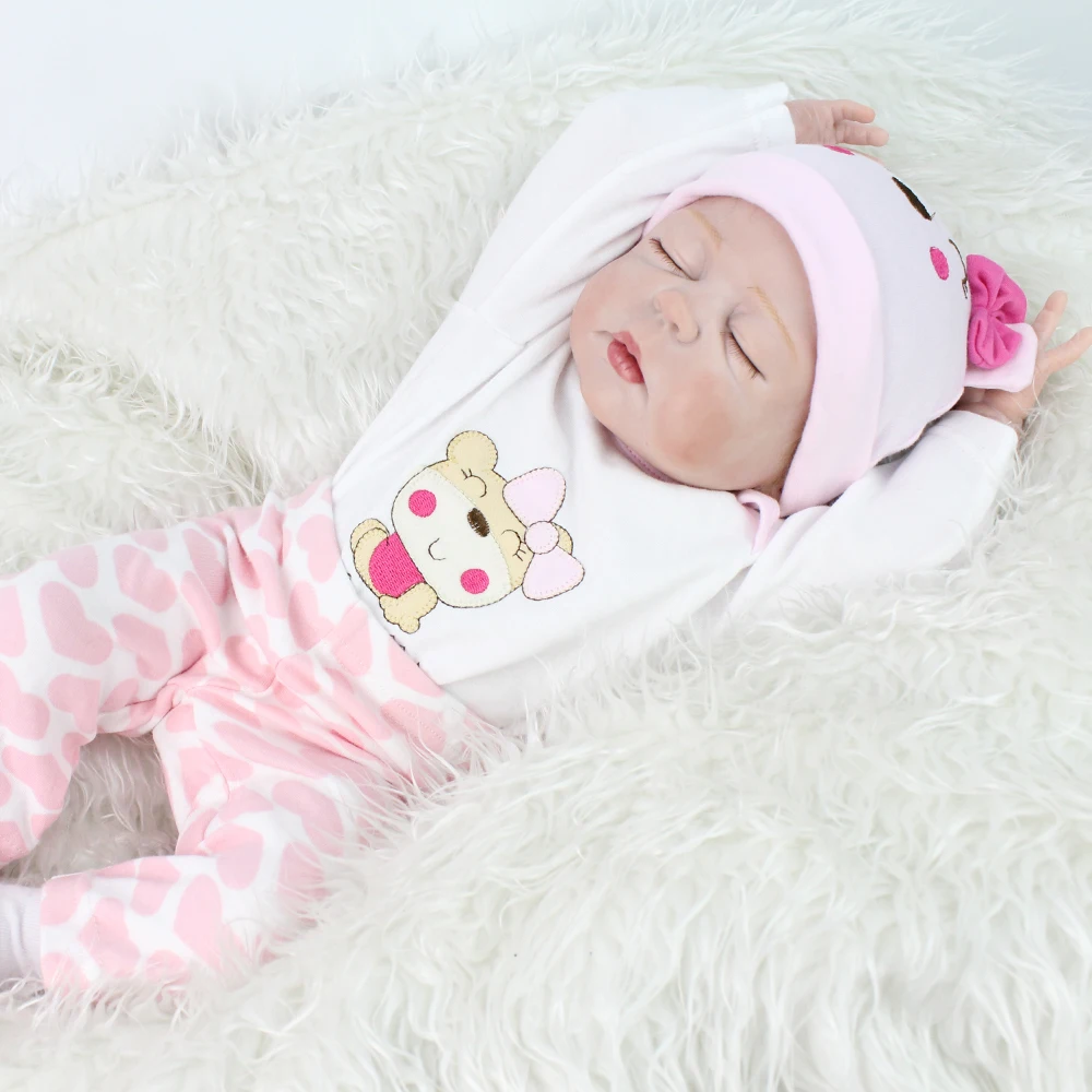 

Simulation education Baby Kids Reborn Baby Doll Vinyl Silicone body Lifelike bathe Newborn Baby Toy for Boys Girls Birthday Gift