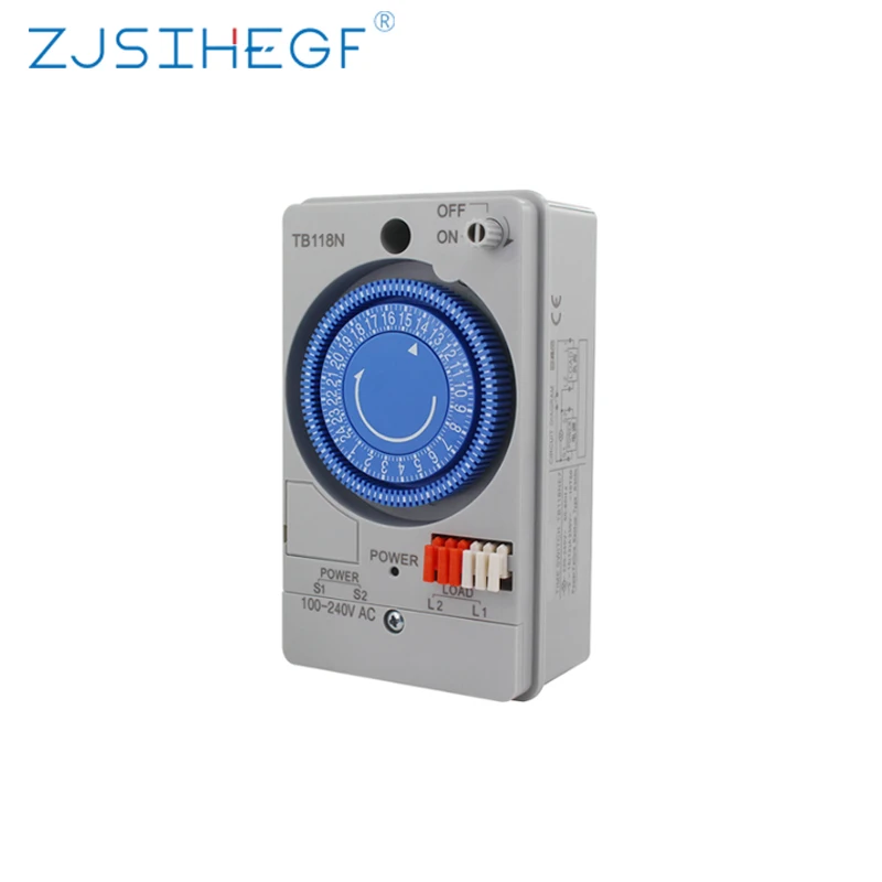 

TB118N Mechanical Timer Switch Mini Analog Weekly Rotary Time Control