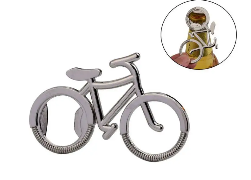 

Cute Bike Metal Beer Bottle Opener Bicycle Keychain Key Rings for Lover Biker Bottle Openers Creative Gift for Cycling 200/lot
