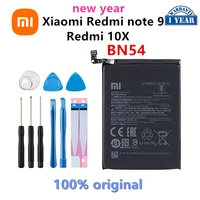 xiao mi 100 orginal bn54 5020mah battery for xiaomi redmi note 9 5g version redmi 10x 4g version replacement batteries tools