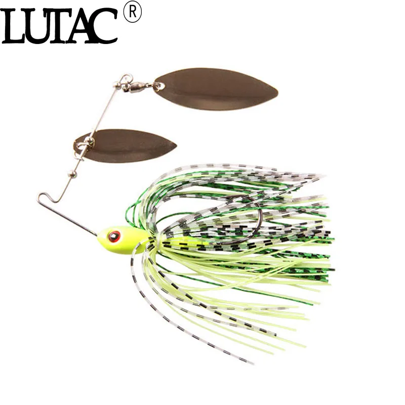 

1 шт., спиннинговая приманка LUTAC, 7 г, 10 г, высокоскоростные ивовые лезвия, металлическая свинцовая головка, ложка-Спиннер, искусственные прима...