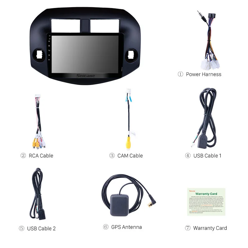 Seicane 10 1 дюймов Android 0 автомобильный мультимедийный плеер gps Navi Радио для 2007 2009 2010 2011