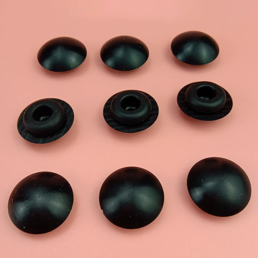 

White / Black Snap-on Hole Plugs Silicone Rubber Blanking End Caps Pipe Tube Inserts Seal Stopper 9.5mm