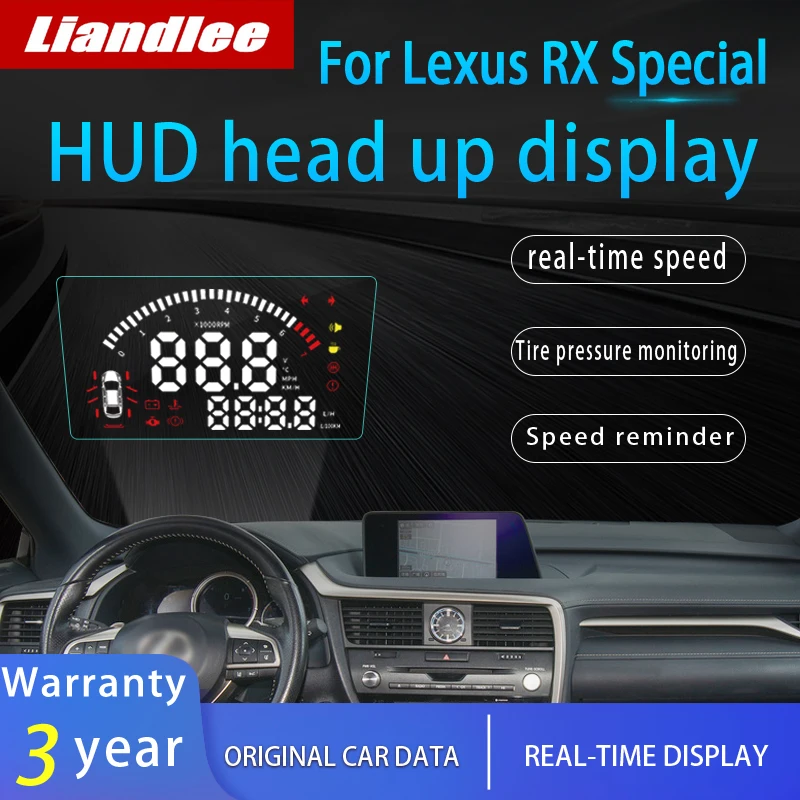 Liandlee автомобильный HUD Дисплей для Lexus RX~ безопасное вождение экран полнофункциональный OBD проектор лобовое стекло