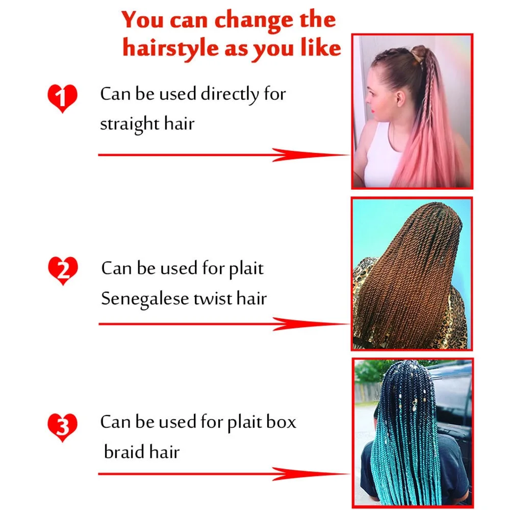 Прямые косы Yaki Jumbo предварительно растягивающиеся для наращивания волос