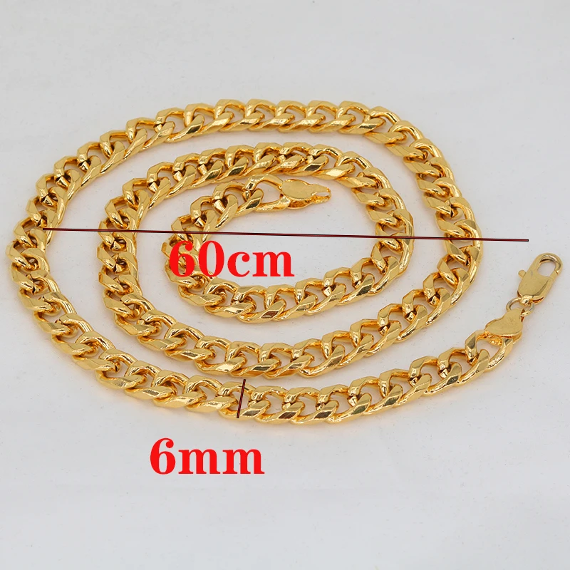 Ожерелье с французской цепью шириной 6 мм классическое модное колье из панцирной