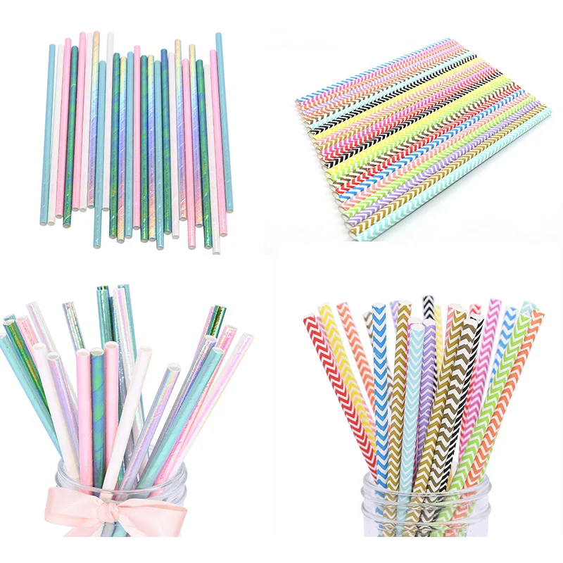 25 шт. волнистые соломы для украшения свадьбы | Дом и сад