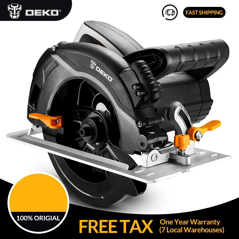 DEKO DKCS1600 циркулярная пила электроинструменты с лезвием проходом пыли