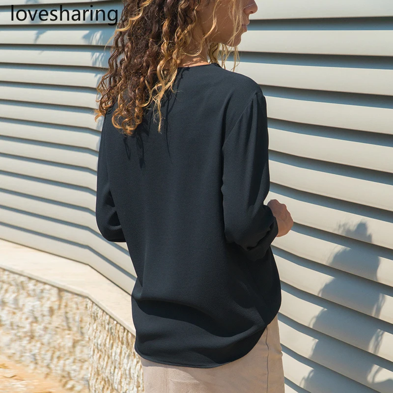 Блузка для отдыха 2019 модные женские блузки с длинным рукавом и топы
