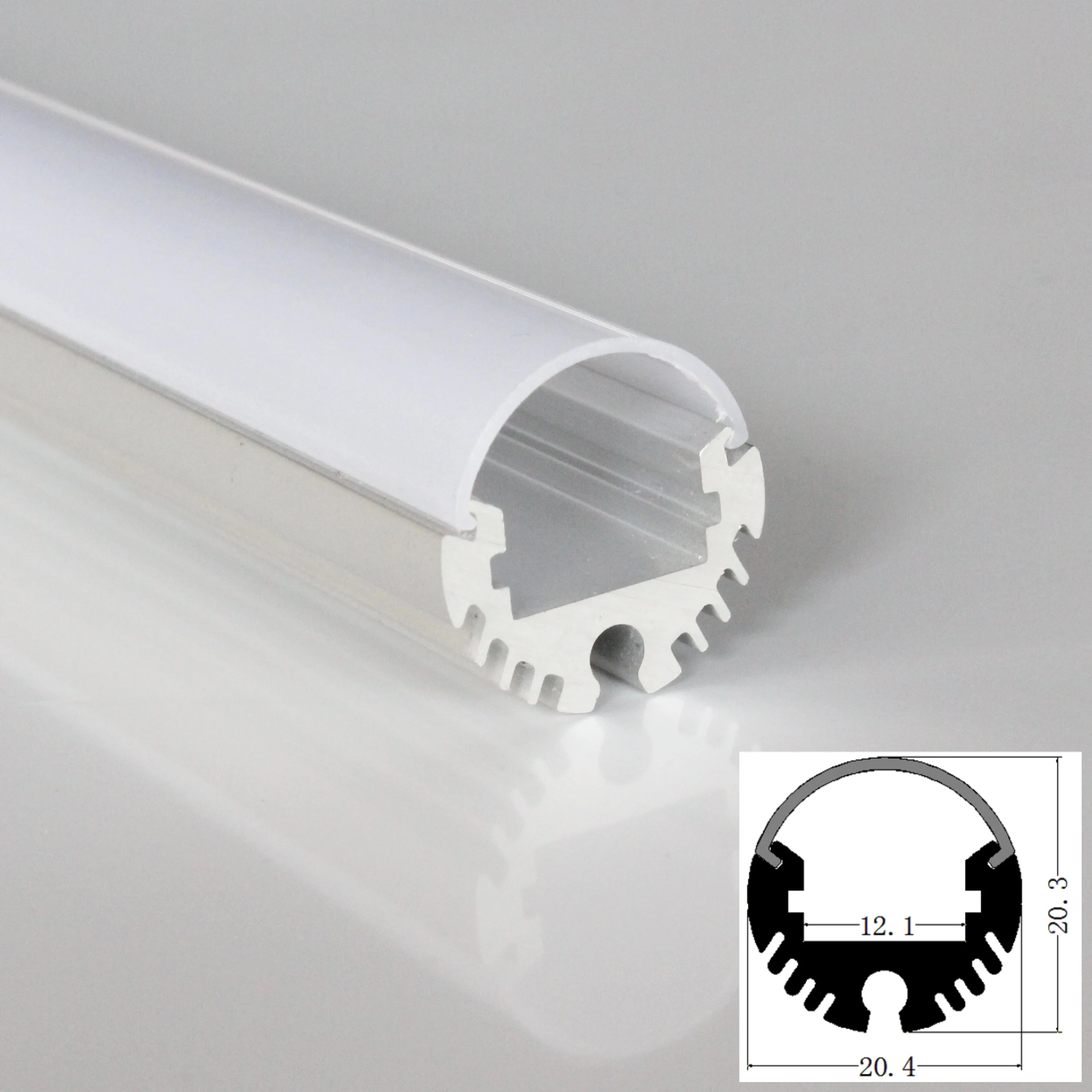 Алюминиевый профиль для светодиодного дисплея с молочным диффузным покрытием 10