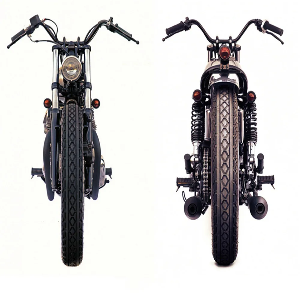 Черный/хром Универсальный ручной стержень для мотоциклетного руля 7/8 &quot22 мм Cafe