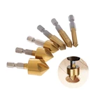 Набор сверл из быстрорежущей стали с шестигранным хвостовиком, 14 дюйма, 6-19 мм, 90 градусов