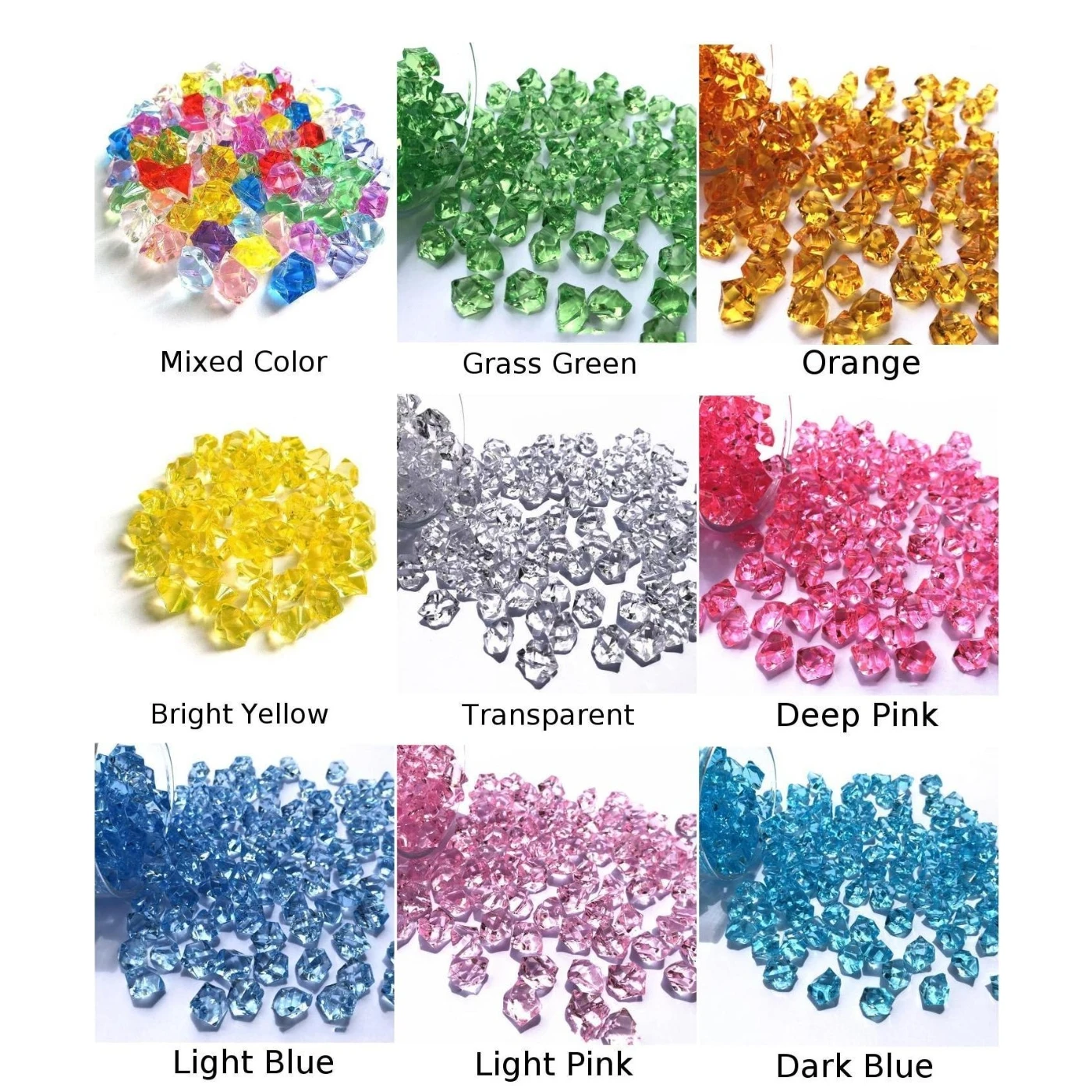 150 шт. Настольная Ваза с драгоценными камнями и кристаллами акриловое украшение