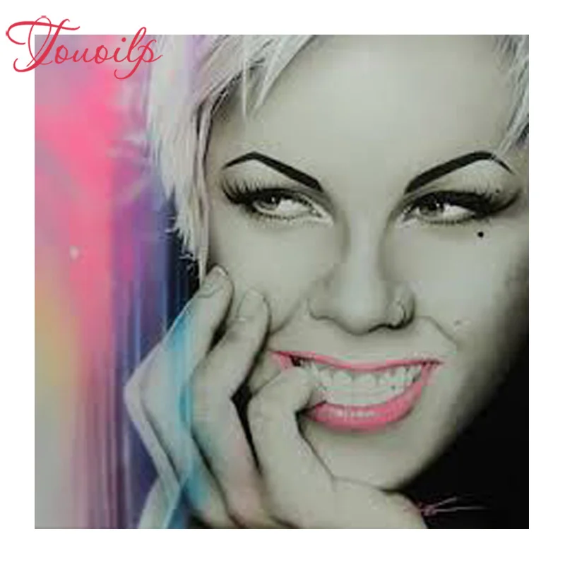 Алмазная мозаика TOUOILP 5d сделай сам для женщин картина из розового квадрата и